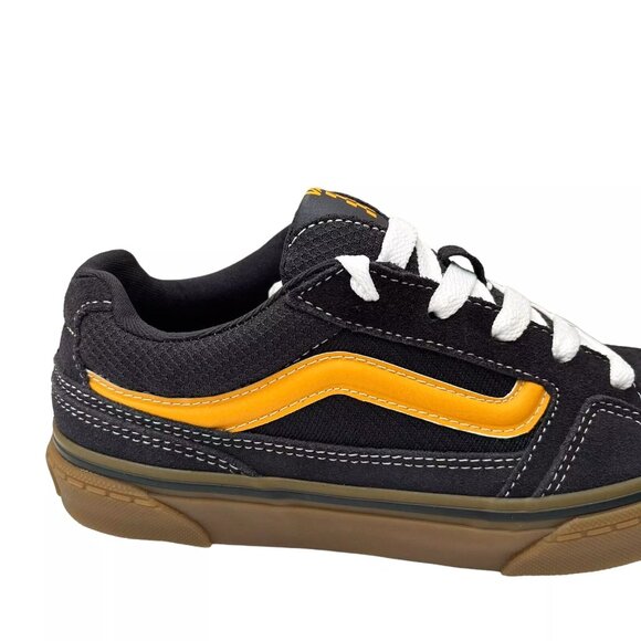 Vans Caldrone Youth Boy's Suede Sneakers Size 3 Navy Blue Classic Stylish Shoes - Picture 5 of 16